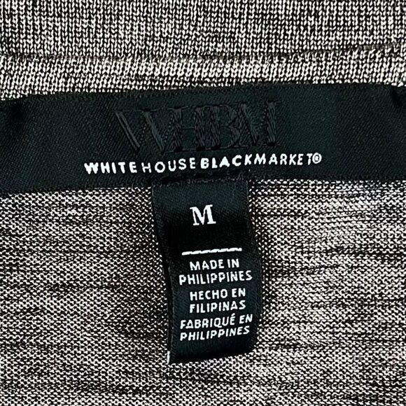 White House Black Market Power Tee Shiny Metallic Pink Blouse Medium - Picture 4 of 10